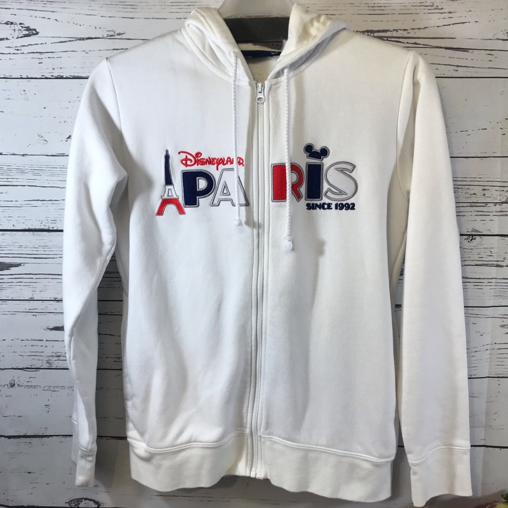 Disneyland Paris France Mickey Mouse Disney Hooded Sweatshirt Large Since 1992